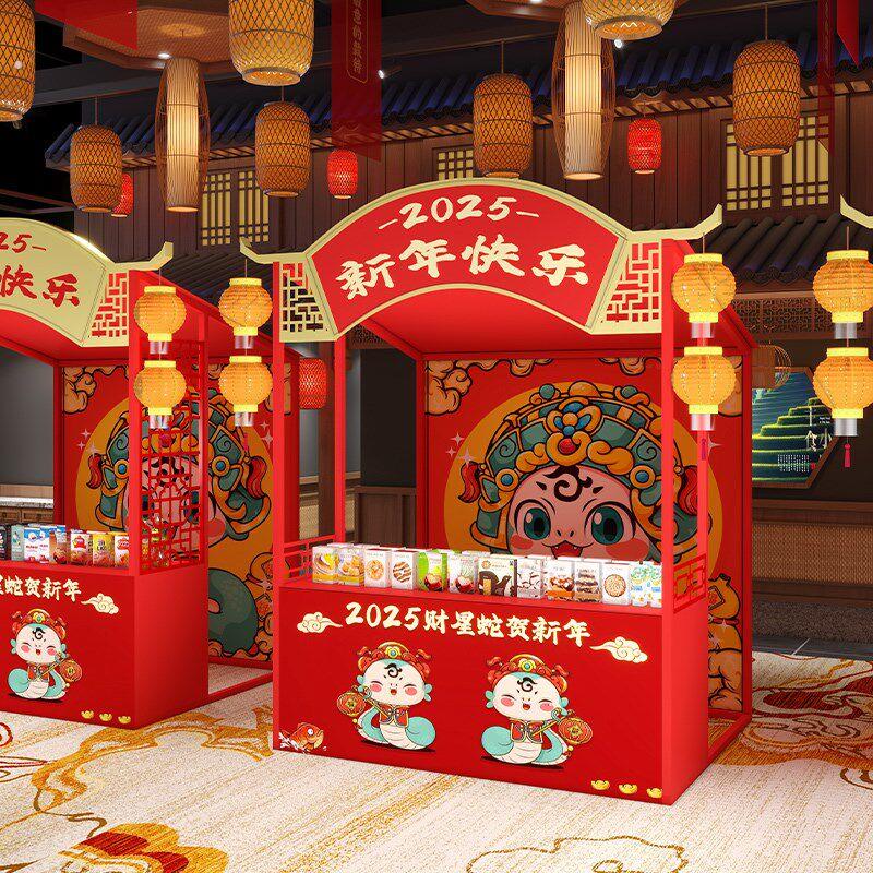 庙会景区地摊棚架夜市铁艺摆摊货架集市摊位架春节年货促销展示架