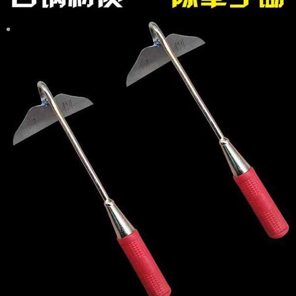 小手锄除草铲农民家用具翻挖地种菜田间白钢赶海加厚园艺松土锄头