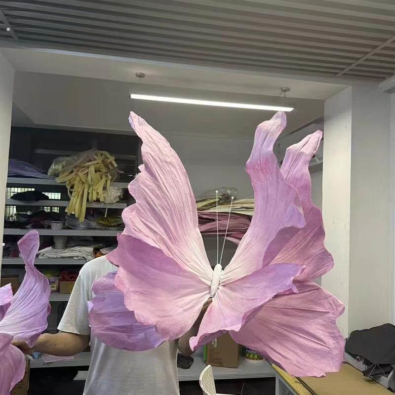 立体彷真蝴蝶纸艺成品大型巨型婚礼橱窗美陈道具布