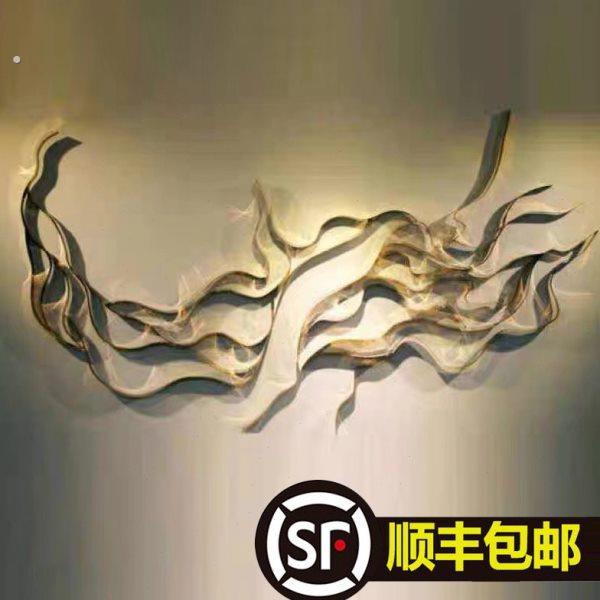 中式铁艺山影抽象壁挂餐厅酒店壁饰挂件墙饰客厅软装背景墙上装饰