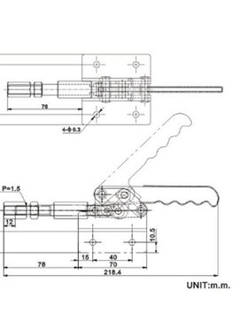 嘉刚推拉式夹钳CH-302D 302DSS 工装焊接固定肘夹 快速夹具