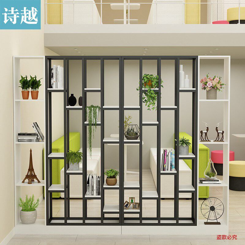铁艺客厅玄关柜屏风隔断置物架展示架餐厅创意装饰架办公室隔断柜