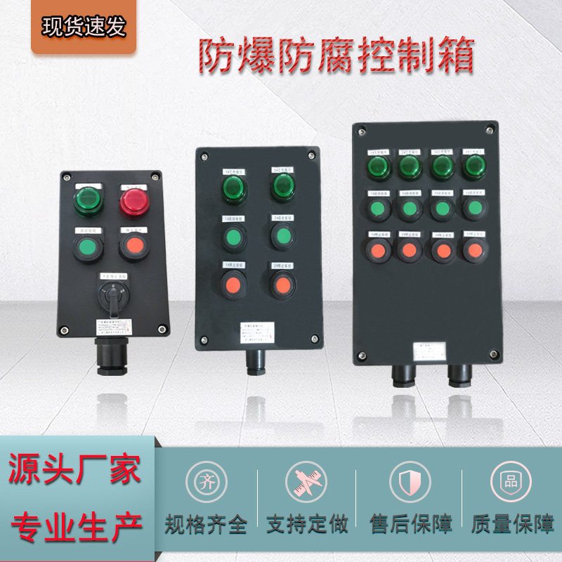 BZC8050防爆防腐控制箱远程操作柱防水防尘按钮箱防爆开关接线盒