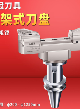 RBH桥式粗搪头大径双刃粗镗头加工中心可调式粗镗刀200-1250范围