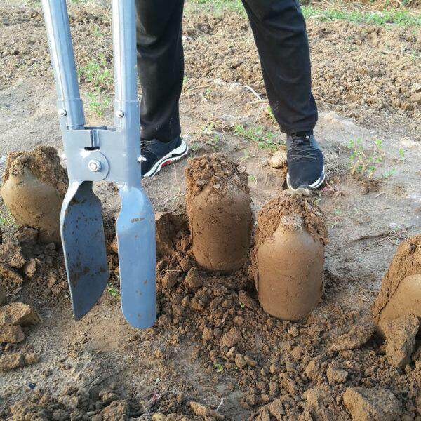 移苗器挖苗移栽器打电线杆洞工具掏洞提土挖线杆坑神器夹锹对锨
