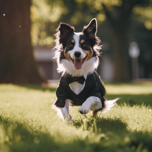 狗狗婚庆礼服夏季狗狗礼服西装宠物西装连衣掉毛狗狗西装礼服狗狗