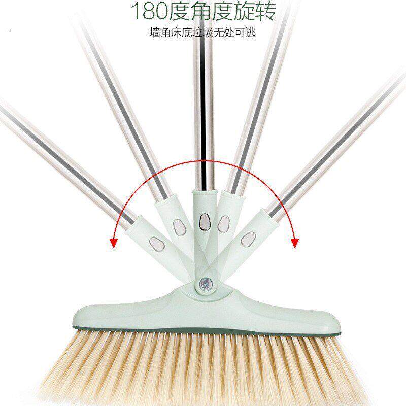 梳齿旋转扫帚畚箕组合家用扫地不粘头发软毛笤帚扫把簸箕套装
