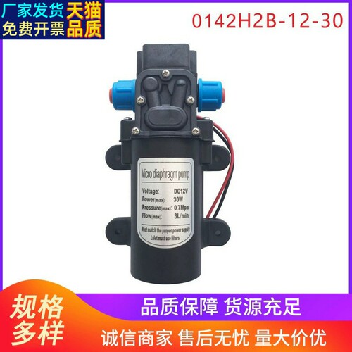 厂家供应隔膜水泵30W回流自吸增压小型泵农用泵电动抽水