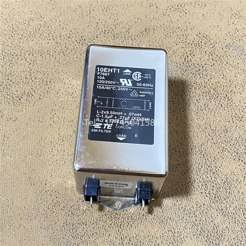 10EHT1TE/CORCOM电源滤波器单相单级10A 250VAC/DC50-60Hz新
