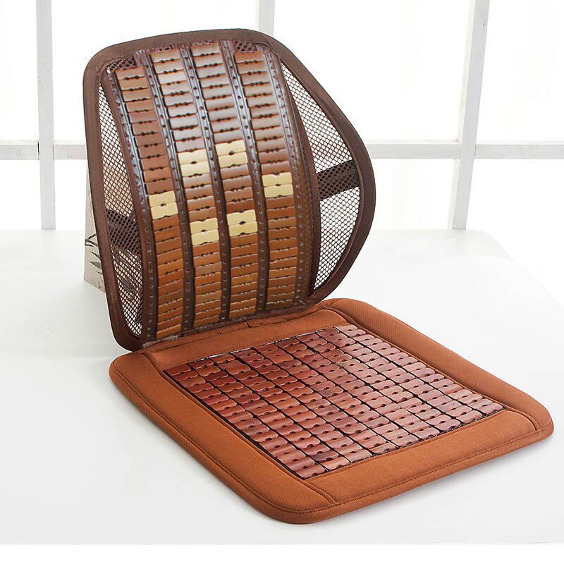 向嫂夏天凉席腰靠靠枕靠背办公室腰枕坐垫夏季竹汽车座垫透气护腰