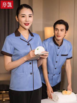 保洁工作服夏季薄款小区物业保洁服清洁阿姨工作服医院保洁员短袖