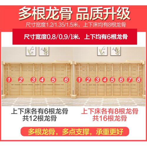 上下床80厘米宽90cm实木成人高低床1.9米长子母床上下铺宿舍工厂