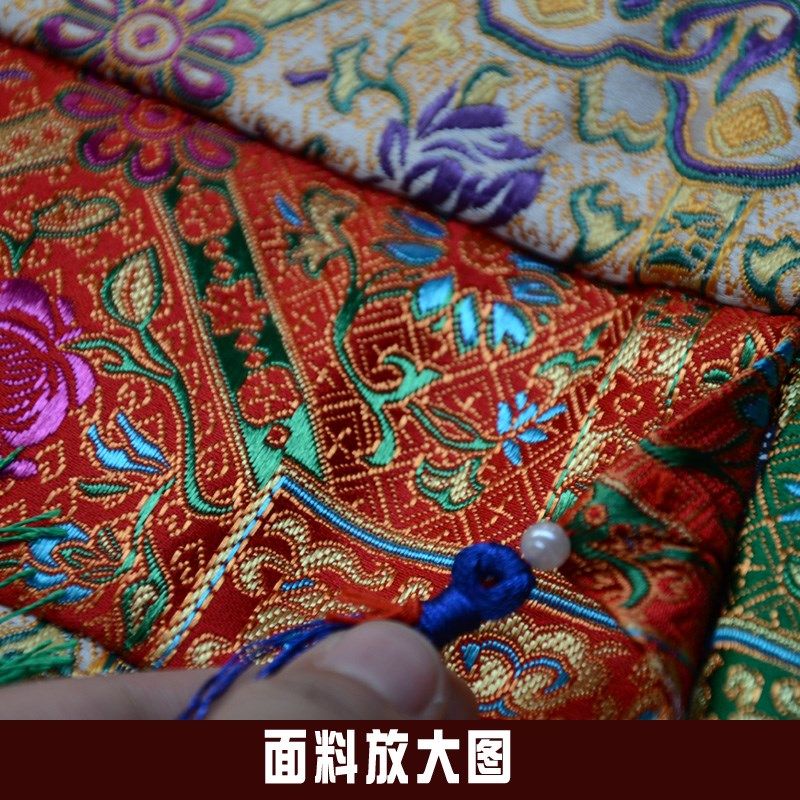 包邮民族藏式五色布艺寺院经堂墙面装饰宽24厘米佛宝幡挂帆竖幡
