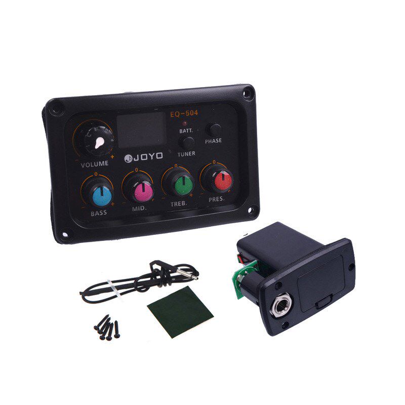 JOYO JE-306 307 带校音功能5段EQ 504木吉他拾音器效音器调音器