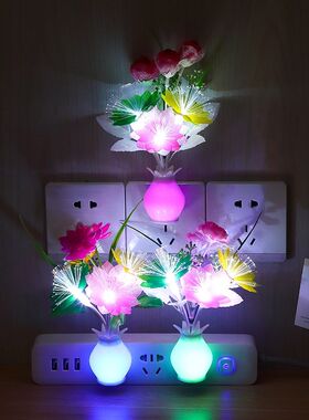 七彩变色小夜灯光纤灯满天星床头氛围灯卧室睡眠网红创意浪漫夜光