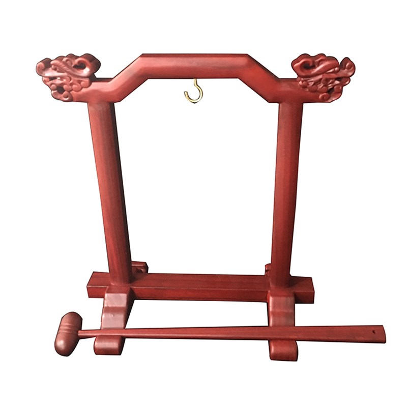 帝钟架法器佛具帝钟架提钟架吊钟地钟木制地钟架龙雕木架包邮