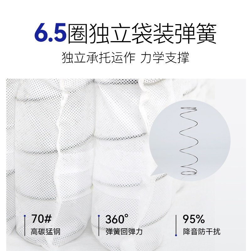 栖作床垫坚果π席梦思家用硬垫厚儿童护脊椎弹簧记忆棉海绵可定制
