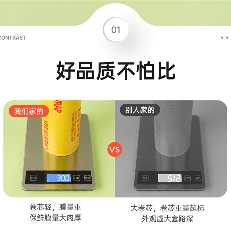 【整箱销售】PVC保鲜膜大卷商用家用经济装厨房冰箱蔬菜美容院用