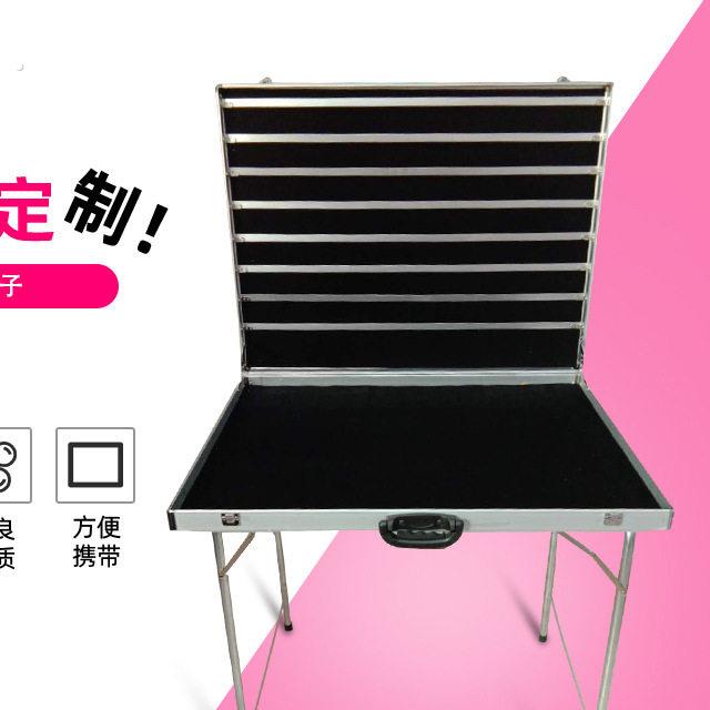 简易移动式发圈首饰盒地摊箱子 饰品收纳箱 多功能展示台工厂