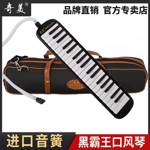 奇美黑霸王口风琴37键32键儿童初学中小学生用成人专业演奏口风琴