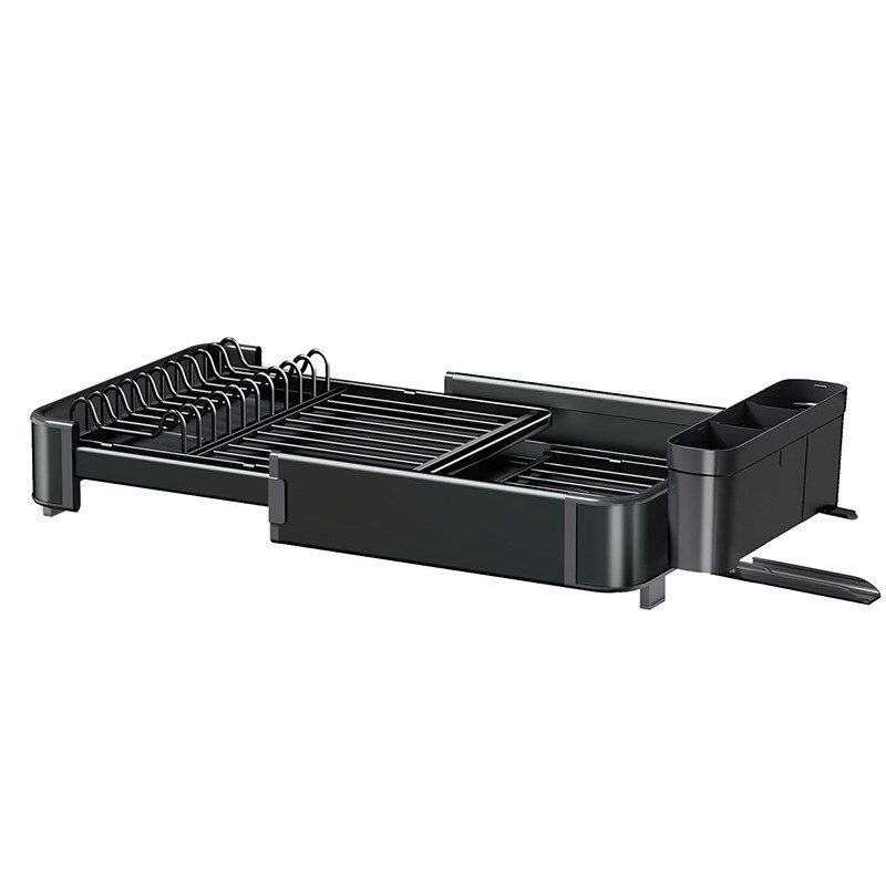 铝合金碗碟杯子沥水架厨房台面可伸缩水槽置物架餐具筷勺收纳架子