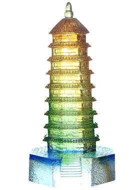琉璃家居摆件文昌塔时尚创意家居书桌装饰品礼品礼物个性定制刻字