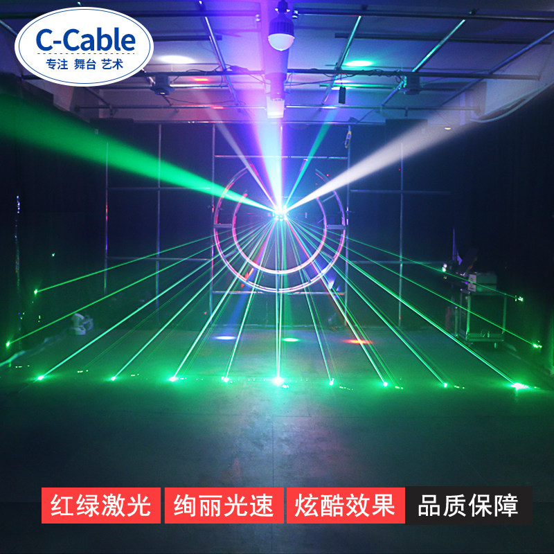 舞台灯光三合一摇头灯舞厅夜场灯ktv闪光灯摇头光束灯旋转激光灯