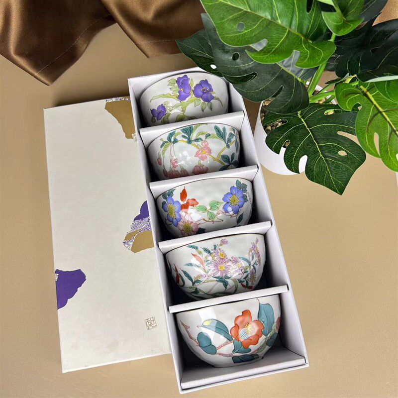 日单美浓烧和蓝陶瓷饭碗送礼碗套装新婚乔迁礼物餐具套装日式瓷器