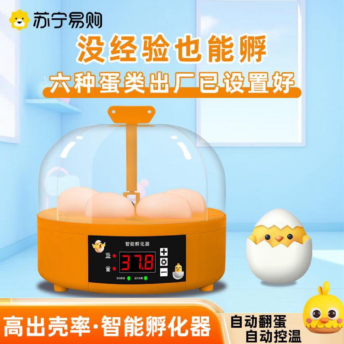孵蛋器芦丁鸡小鸡孵化器小型家用全自动智能孵化机鹦鹉孵化箱1671
