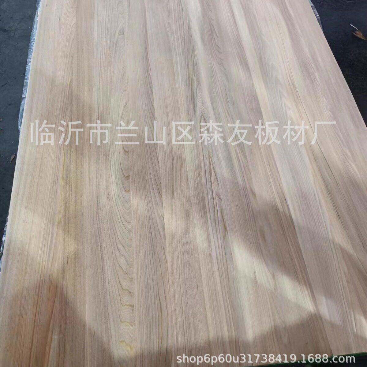 榆木面皮天然榆木直拼板刨切厚面皮50丝