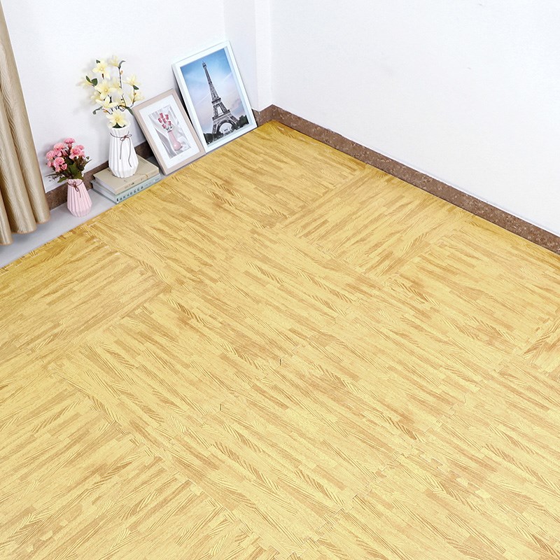 仿木纹宝宝泡沫拼接地垫客厅卧室爬爬垫婴儿童爬行垫子防摔防滑垫