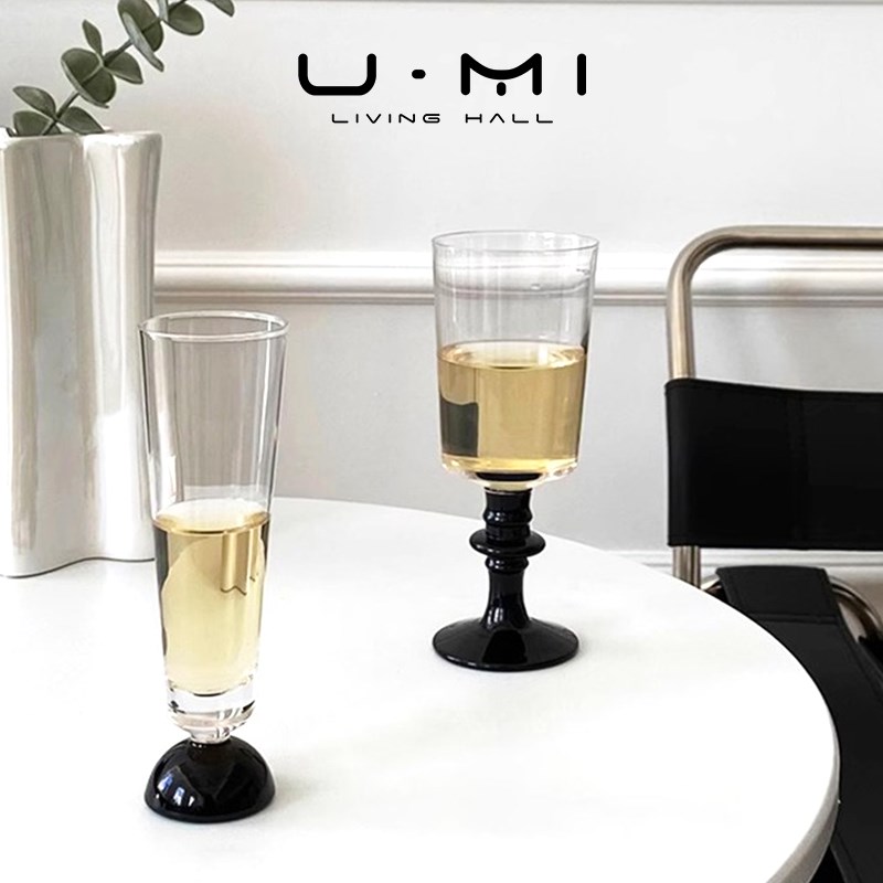 U Mi LIVING瓦伦丁酒具法式高脚杯复古玻璃香槟杯子中古红酒杯