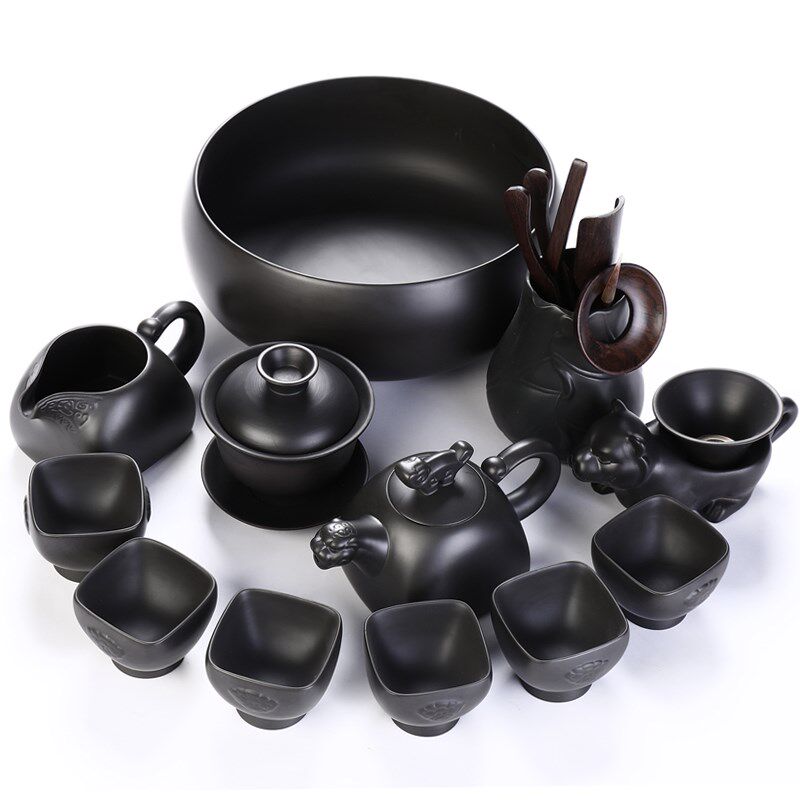 友尚整套宜兴紫砂茶具套装功夫茶具紫砂壶杯茶洗盖碗茶道六君子