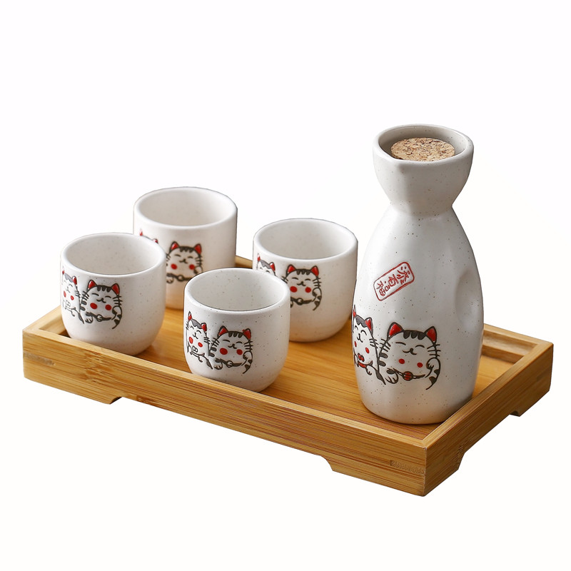 家用日式陶瓷清酒杯白酒盅烈酒杯温酒壶一口杯小号一两小酒杯酒具