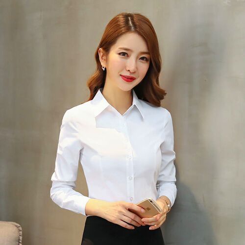 职业衬衫纸样女414长袖新款女士正装工作服白色衬衣样板裁剪图纸