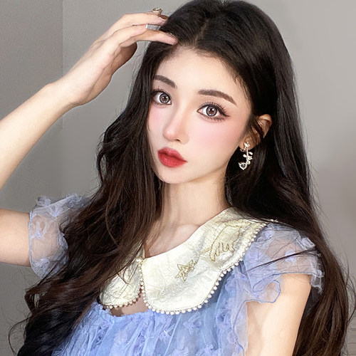 假发女三片式假发片 隐形无痕增发量长发贴片 短发卷发接发片蓬松