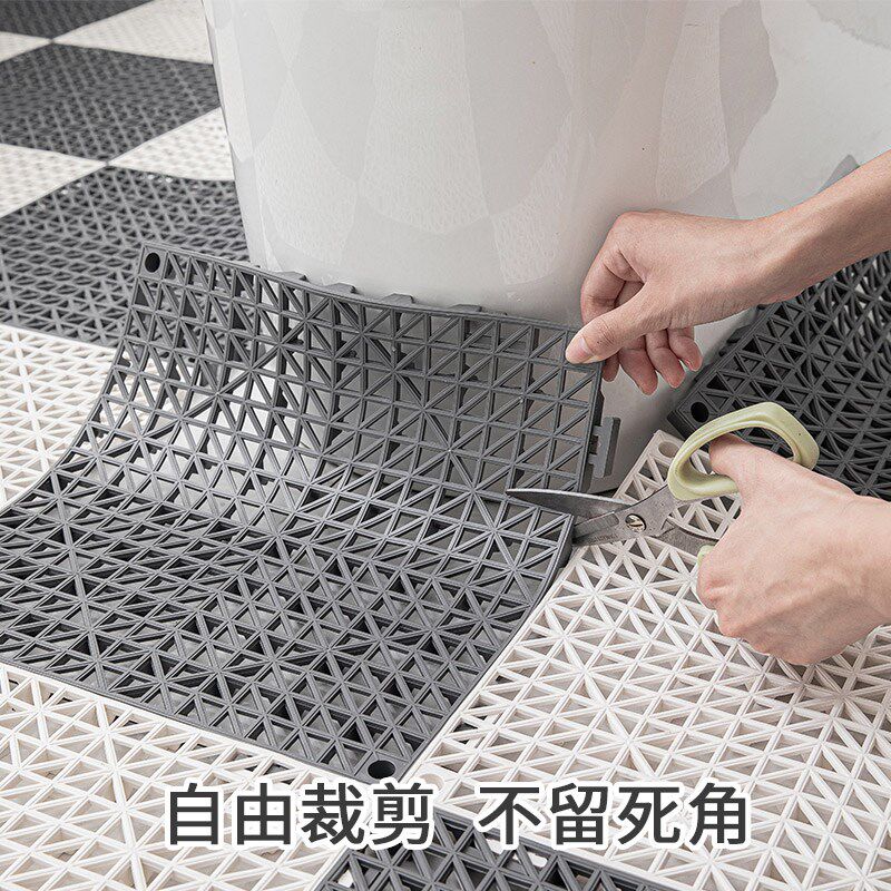 扇形淋浴房防滑垫浴室洗澡脚垫卫生间厕所弧形塑料垫子家用防摔垫