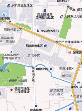 2021新款保定市城区地图办公室挂图高清防水墙壁装饰实物推荐定制