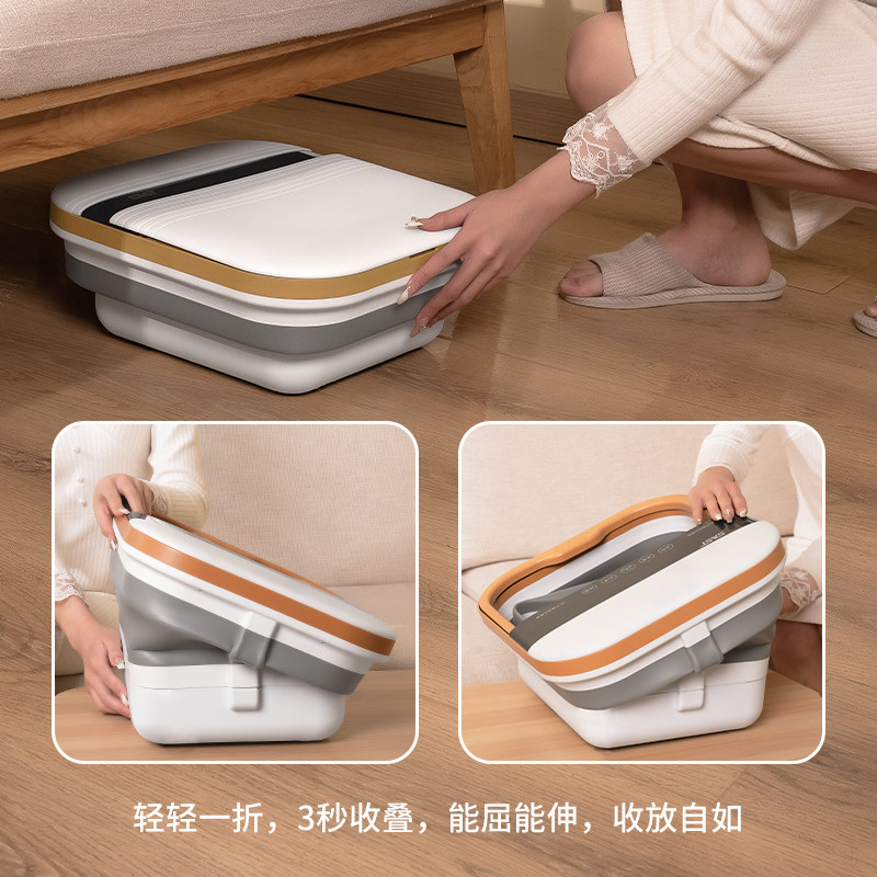 SAST可折叠泡脚桶足浴盆全自动加热恒温电动按摩家用足疗洗脚神器