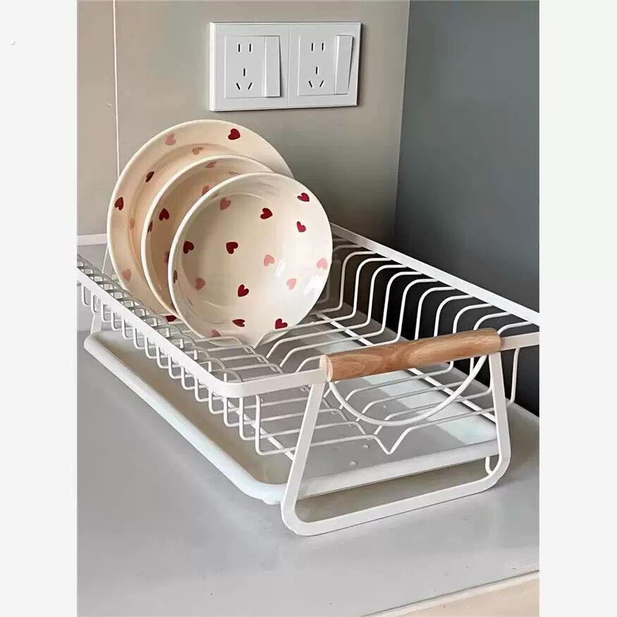 【厨房好物】碗碟收纳架沥水碗架家用台面不锈钢碗盘架餐具收纳篮
