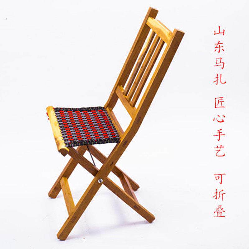 实木靠背马扎槐木折叠凳椅子户外野炊凳老人加高马扎带靠背
