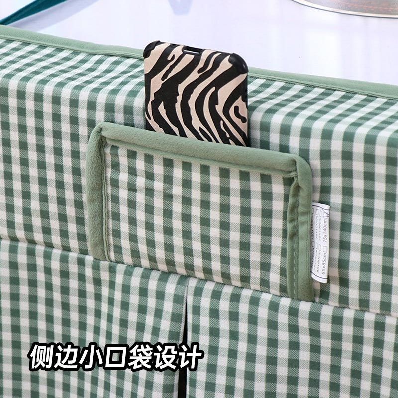 烤火桌罩套冬季长方形加绒加厚桌布高端电炉罩套取暖家用茶几罩套