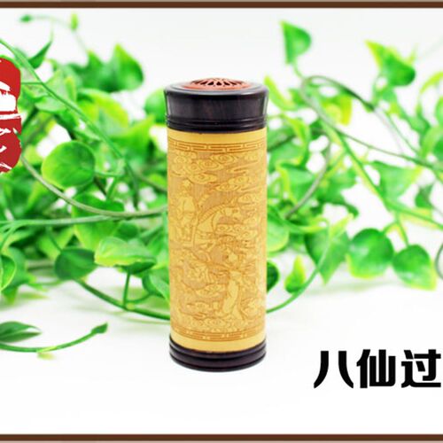 天然竹雕蛐蛐罐黑檀木竹蛉蟋蟀虫笼子文玩鸣虫叫罐虫具纯手工包邮