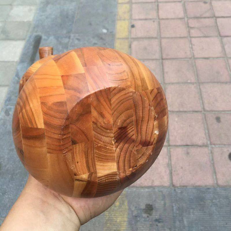 葫芦摆件桃木木雕工艺品带叶实心手工福禄家居客厅书房装饰礼品