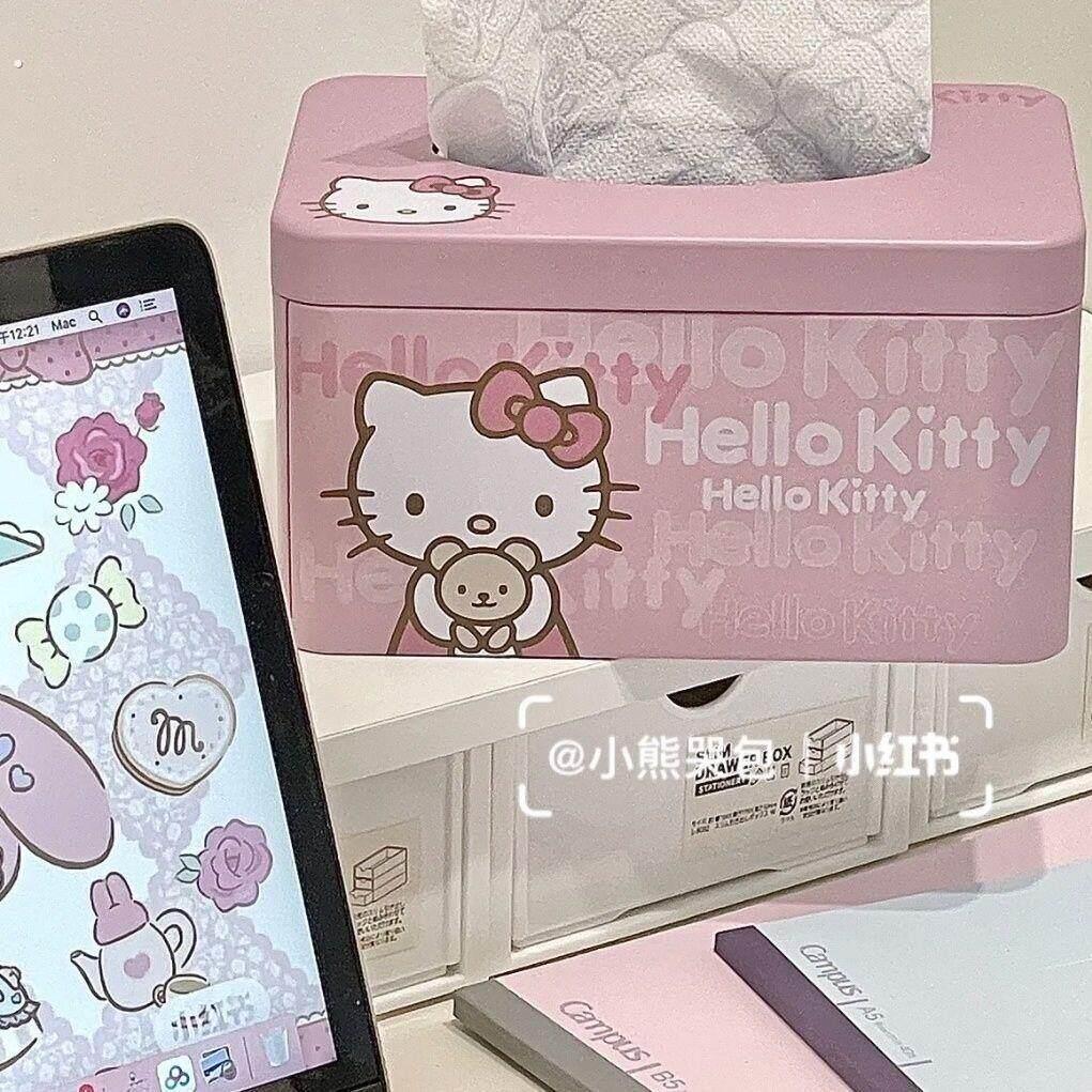 可爱粉色纸巾铁盒抽纸盒客厅高颜值少女心宿舍桌面纸盒