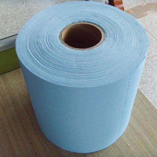 生产蓝色无尘大卷纸工业擦拭布清洁无纺布吸油纸吸水除污擦拭纸
