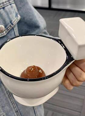 马桶杯创意搞怪水杯稀奇古怪粑粑杯陶瓷沙雕大便茶杯喝水马克杯子