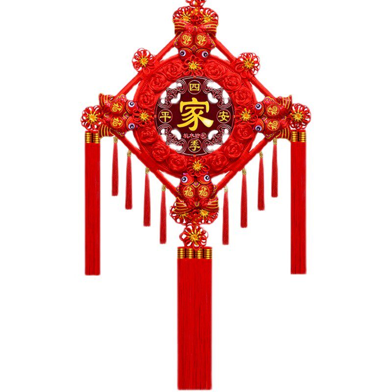 中国结桃木福字客厅挂件玄关高端背景墙挂饰镇宅乔迁送礼新年壁挂