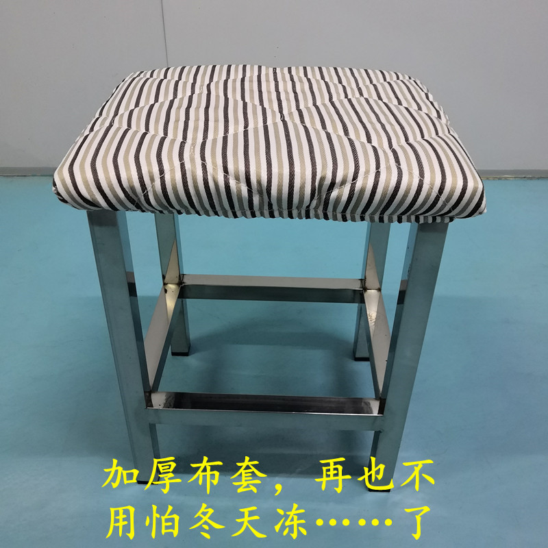 不锈钢凳子方凳无尘凳员工耐用凳全不锈钢凳椅流水线操作凳家用凳