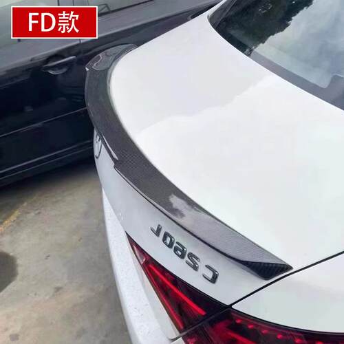 适用奔驰C级W206碳纤维尾翼C260 C200L外观装饰C63S改装C63小包围